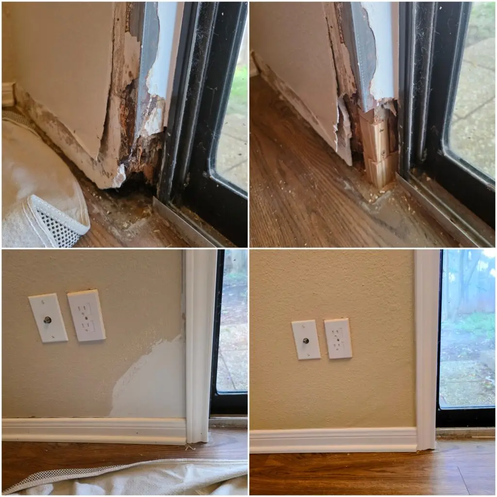 Drywall and Trim Water Damage Repair in Austin — drywall repair